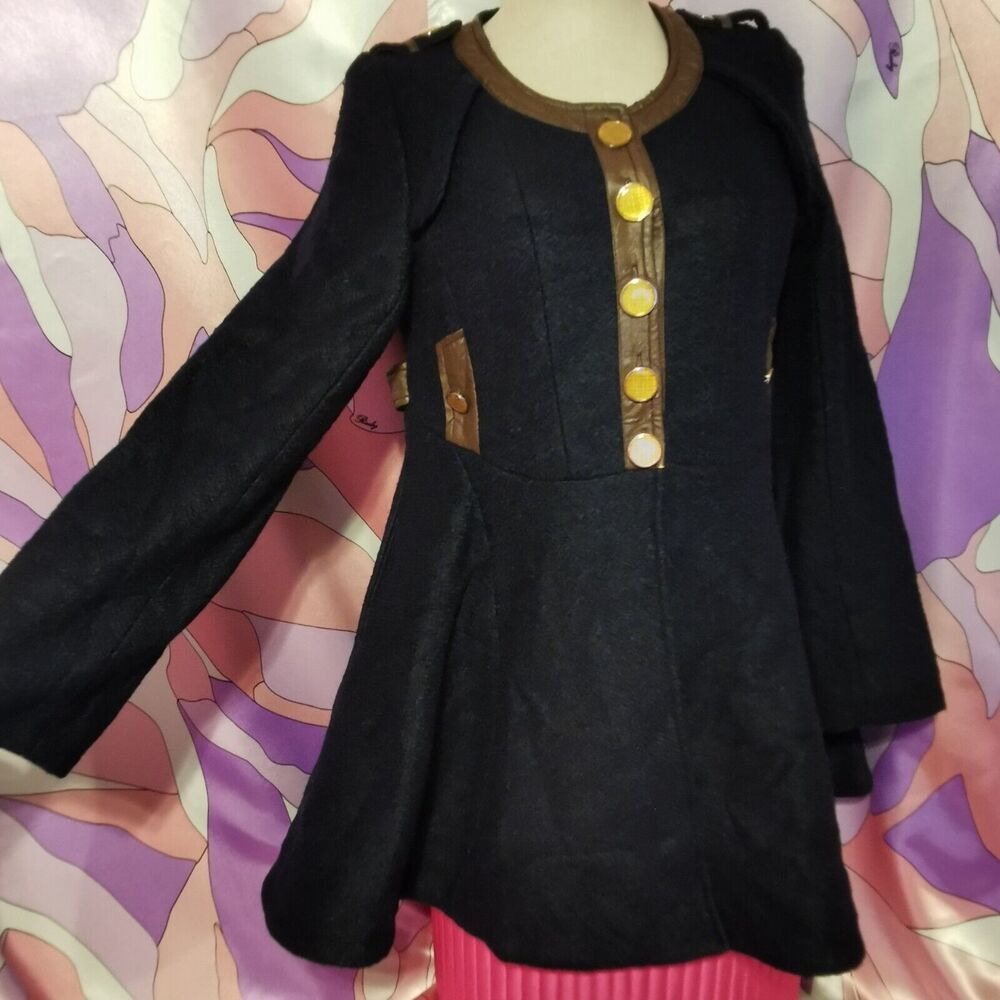 Beberose Black Coat Size Small Harajuku Coquette Y2K Gyaru Ank Rouge Style Cute